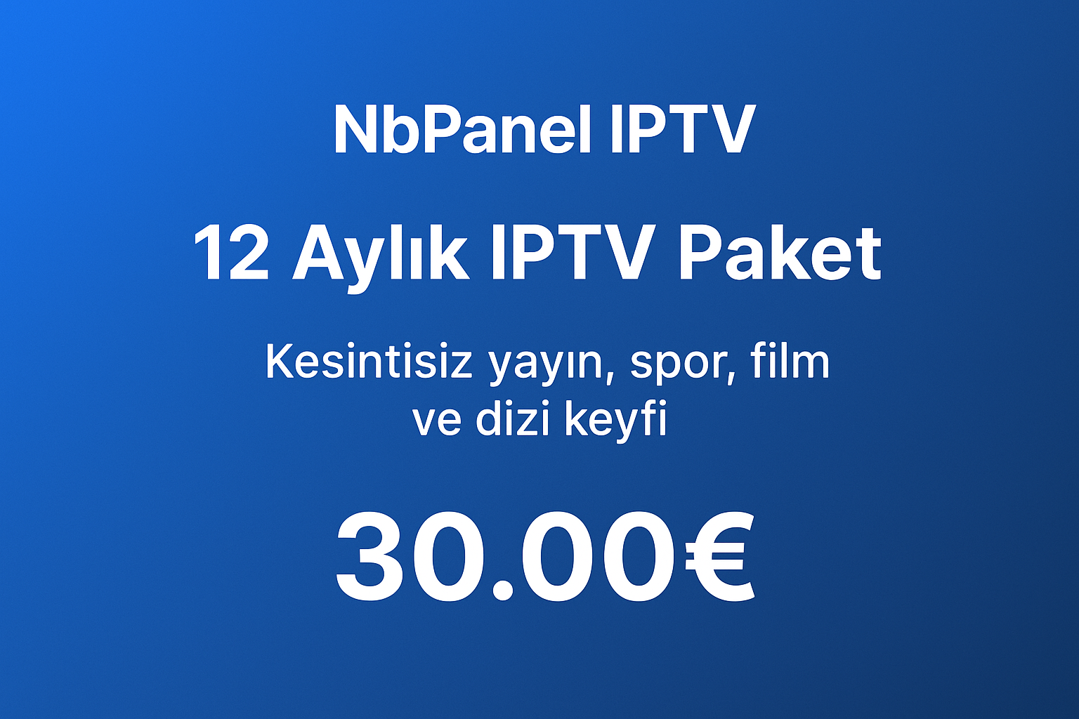 Eniyi-aliptv IPTV 12 aylık paket fiyat ve özellikleri - 30 Euro